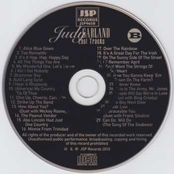 4CD/Zestaw pudełkowy Judy Garland: Lost Tracks 1929 - 1959