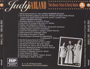4CD/Zestaw pudełkowy Judy Garland: Lost Tracks 1929 - 1959