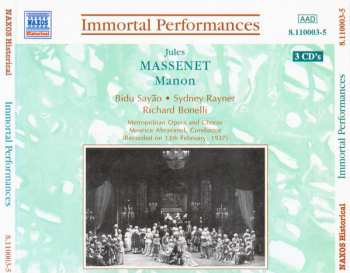 3CD Jules Massenet: Manon