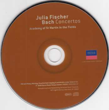 CD Johann Sebastian Bach: Bach Concertos