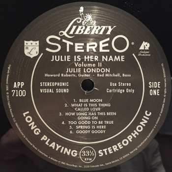 LP Julie London: Julie Is Her Name Volume II