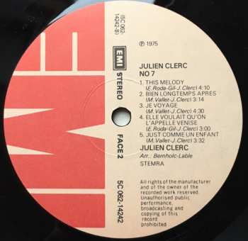 LP Julien Clerc: № 7