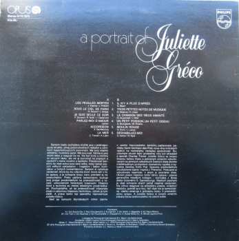 LP Juliette Gréco: A Portrait Of Juliette Gréco