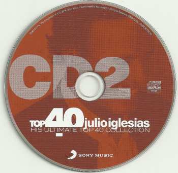 2CD Julio Iglesias: Top 40 Julio (His Ultimate Top 40 Collection)