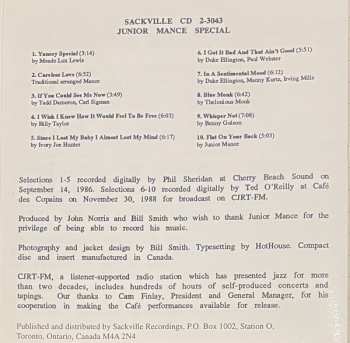 CD Junior Mance: Junior Mance Special