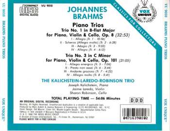 CD Kalichstein-Laredo-Robinson Trio: Brahms Piano Trios 1 & 3
