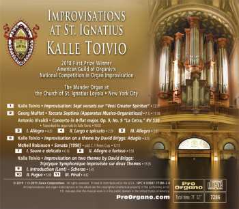 CD Kalle Toivio: Improvisations At St. Ignatius