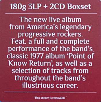3LP/2CD/Zestaw pudełkowy Kansas: Point Of Know Return (Live & Beyond)  LTD