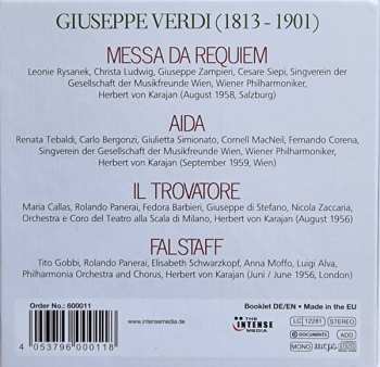 8CD/Zestaw pudełkowy Herbert von Karajan: Aida, Il Trovatore, Falstaff, Requiem