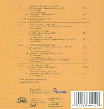 4CD/Zestaw pudełkowy The Czech Philharmonic Orchestra: Ančerl's Contemporaries
