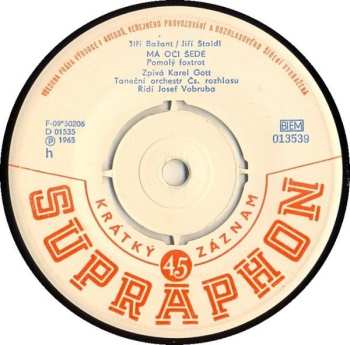 Album Karel Gott: Má Oči Šedé / Loudá Se Půlměsíc