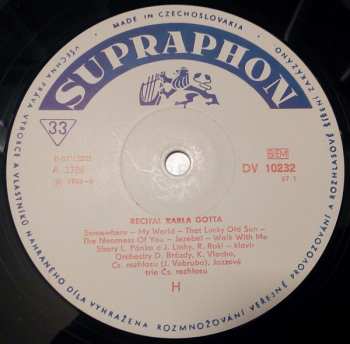 LP Karel Gott: The Golden Voice Of Prague