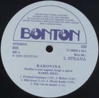 LP Karel Kryl: Rakovina