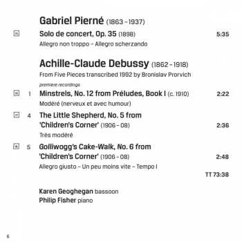CD Karen Geoghegan: French Bassoon Works