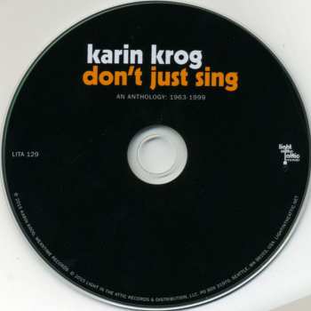 CD Karin Krog: Don't Just Sing (An Anthology: 1963-1999) DIGI