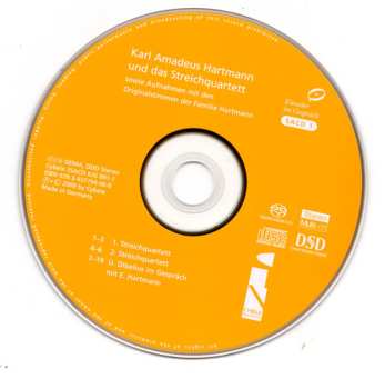 3SACD Karl Amadeus Hartmann: Karl Amadeus Hartmann Und Das Streichquartett