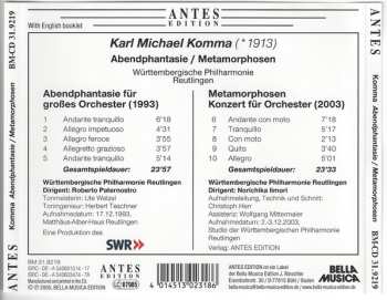 CD Württembergische Philharmonie Reutlingen: Abendphantasie /  Metamorphosen
