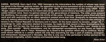 LP Karol Duchoň: Čardáš Dvoch Sŕdc = Czardas Of Two Hearts