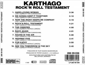 CD Karthago: Rock'n Roll Testament