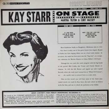 LP Kay Starr: On Stage