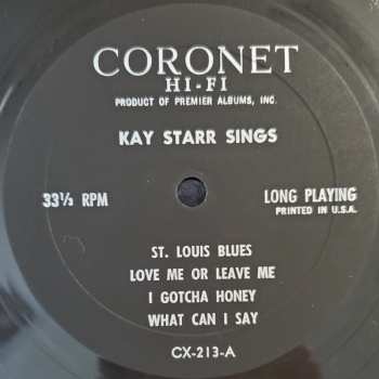 LP Kay Starr: On Stage