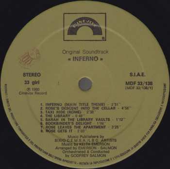 LP Keith Emerson: Inferno (Original Soundtrack)