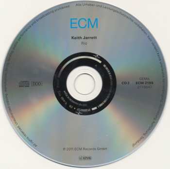 2CD Keith Jarrett: Rio