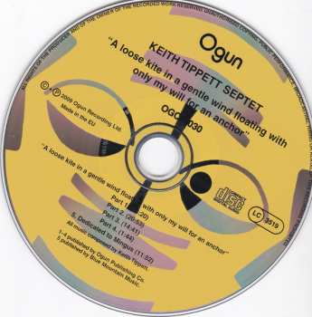 CD Keith Tippett Septet: A Loose Kite In A Gentle Wind Floating With Only My Will For An Anchor