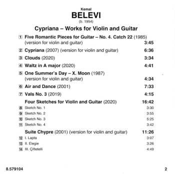 CD Kemal Belevi: Cypriana – Works For Violin And Guitar