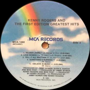 LP Kenny Rogers & The First Edition: Greatest Hits