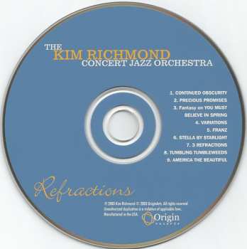 CD Kim Richmond Concert Jazz Orchestra: Refractions