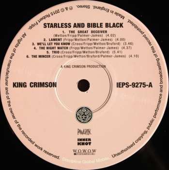 LP King Crimson: Starless And Bible Black