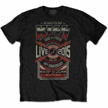 Merch Kiss: Koszulka Japan Live 2015 