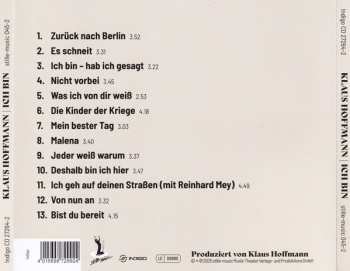 CD Klaus Hoffmann: Ich Bin
