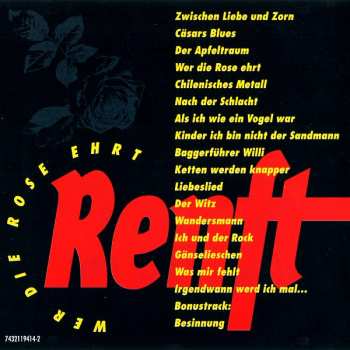 CD Klaus Renft Combo: Das Erbe Renft - Wer Die Rose Ehrt