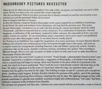 CD David Liebman: Mussorgsky Pictures Revisited