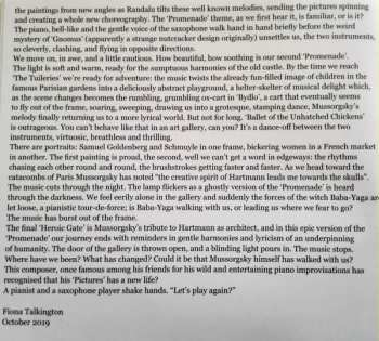 CD David Liebman: Mussorgsky Pictures Revisited