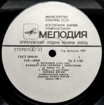 LP Ludwig van Beethoven: Violin Concerto