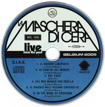 CD La Maschera Di Cera: Belgium 2005