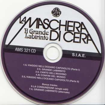 CD La Maschera Di Cera: Il Grande Labirinto