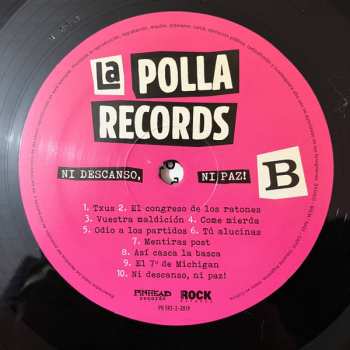 LP La Polla Records: Ni Descanso, Ni Paz!
