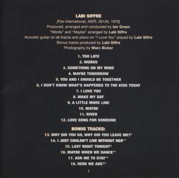 CD Labi Siffre: Labi Siffre