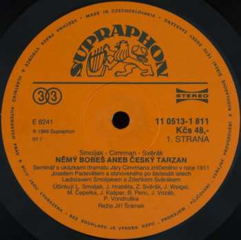 LP Zdeněk Svěrák: Němý Bobeš Aneb Český Tarzan