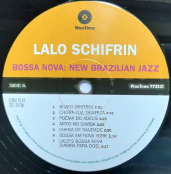 LP Lalo Schifrin & Orchestra: Bossa Nova: New Brazilian Jazz LTD