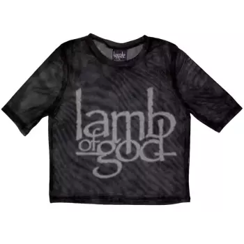 Damskie Crop Top Logo Lamb Of God
