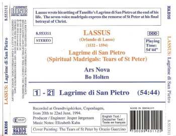 CD Bo Holten: Lagrime Di San Pietro (Spiritual Madrigals)
