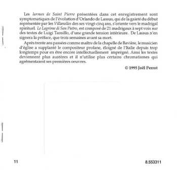 CD Bo Holten: Lagrime Di San Pietro (Spiritual Madrigals)