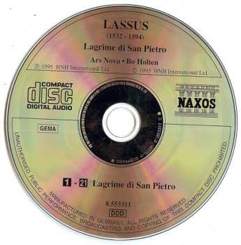 CD Bo Holten: Lagrime Di San Pietro (Spiritual Madrigals)