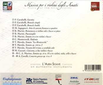 CD L'Aura Soave Cremona: Musica Per I Violini Degli Amati - Music For The Amati Violins