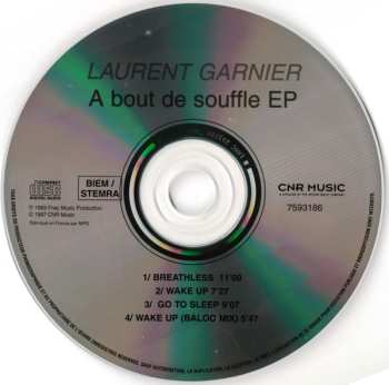 CD Laurent Garnier: A Bout De Souffle EP